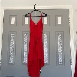 red dress